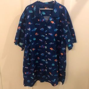 4XL Nautica Blue Button Down